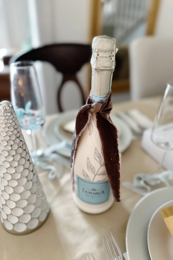 How to Easily Hand Paint a Champagne Bottle