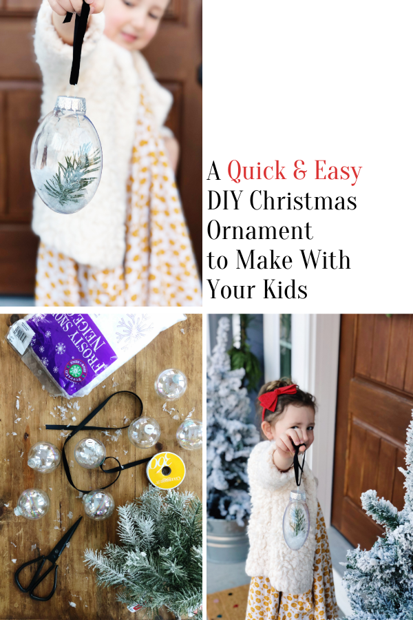 A Quick and Easy DIY Christmas Ornament to Make With Your Kids for Gift Giving to Teachers, Neighbors, and Grandparents