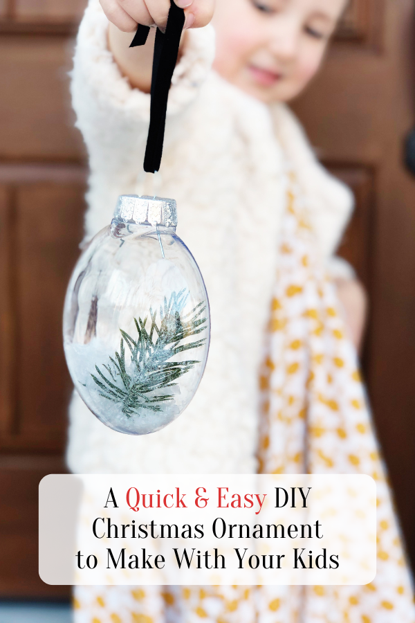 A Quick and Easy DIY Christmas Ornament to Make With Your Kids for Gift Giving